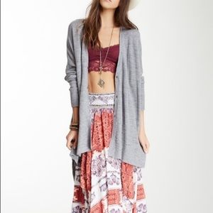 Free People TGIF Marled Highlow Cardigan